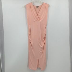 ASOS womens 2 pink stretch cotton sleeveless dress